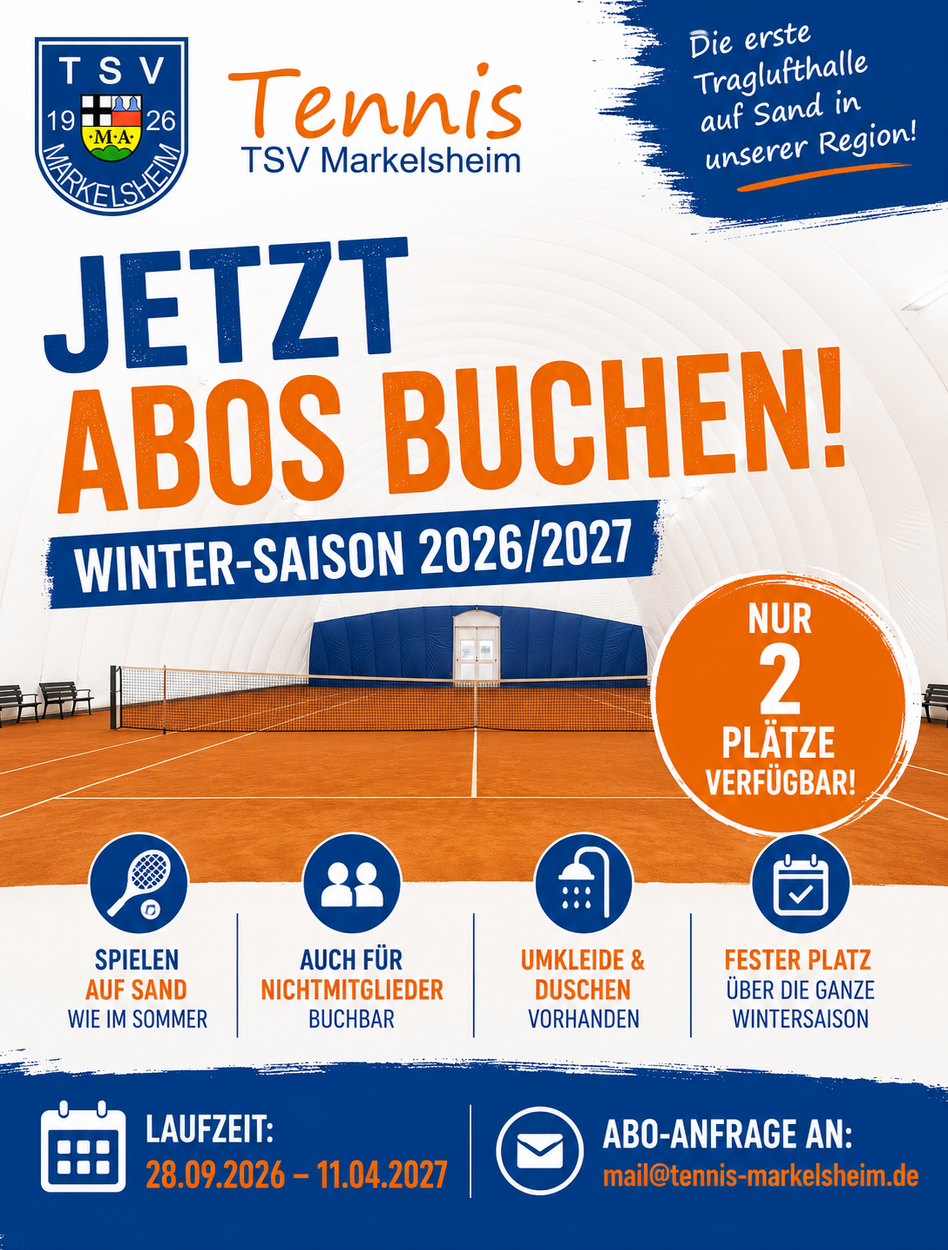 Neue Traglufthalle - Abos 2026/27