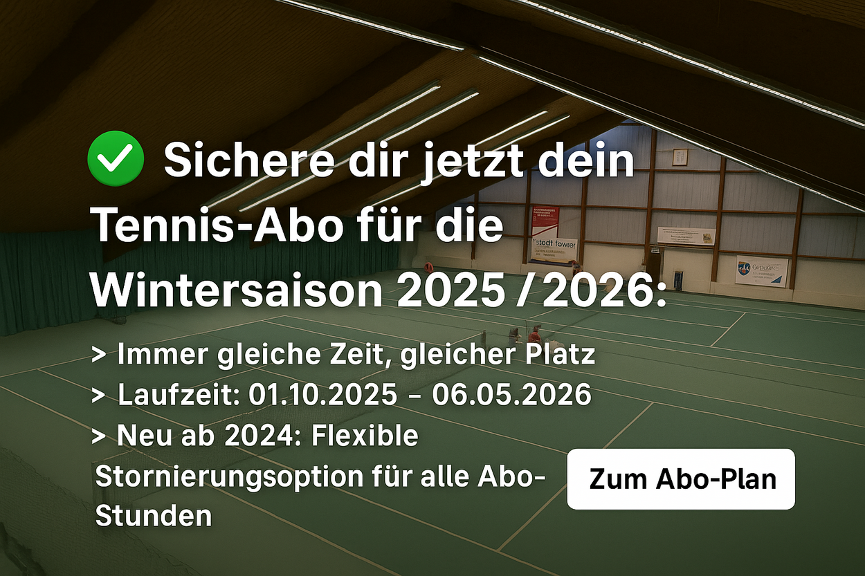 Tennishalle in Weikersheim - Abos 2025/26